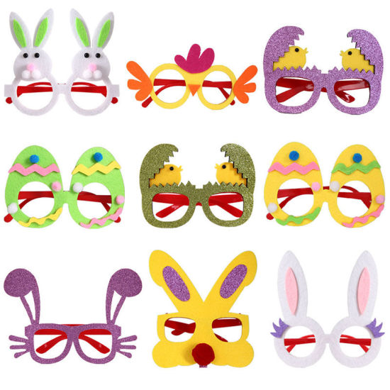 Image de Lunettes pour enfants en non tissées et plastique Décorations de fête Accessoires de Pâques Oreilles de lapin