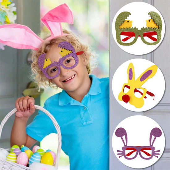 Picture of Nonwoven & Plastic Easter Children's Glasses Party Decorations Props