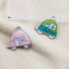 Picture of Zinc Based Alloy Transport Charms Car Silver Tone Multicolor Enamel 20mm x 19mm, 5 PCs