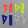 Picture of Acrylic College Jewelry Pendants Ruler Multicolor 5 PCs