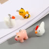 Picture of Resin Charms Animal Silver Tone Multicolor 10 PCs