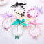 Picture of Acrylic Pet Collar Multicolor Bone Bowknot Imitation Pearl Clear Cubic Zirconia 35cm(13 6/8") long, 1 Piece