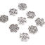 Imagen de Zamak Colgantes Charms Geométrico Plata Antigua 10 Unidades