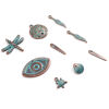 Picture of Zinc Based Alloy Ocean Jewelry Charms Antique Copper Patina 10 PCs