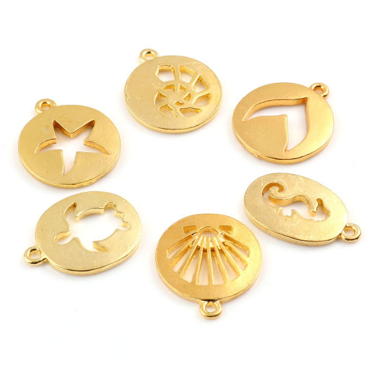 Immagine di Lega di Zinco Gioielli Oceanici Charms Ossido di Rame 20 Pz