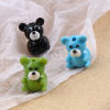 Picture of Lampwork Glass Beads Mouse Animal Multicolor About 20mm x 16mm, Hole: Approx 2.4mm, 2 PCs