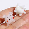 Picture of Lampwork Glass Beads Pig Animal Multicolor About 15mm x 15mm, Hole: Approx 2.4mm, 1 Piece