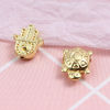 Picture of Zinc Based Alloy Spacer Large Hole Charm Beads Gold Plated 10 PCs