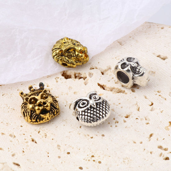 Immagine di Lega di Zinco Perline Animale Multicolore 3D 1 Serie