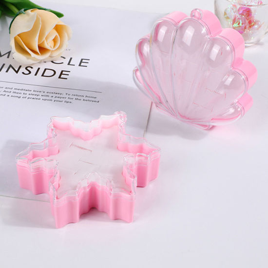Picture of Plastic Jewelry Box Pink 10cm x 9cm, 1 Piece