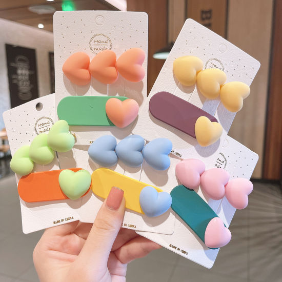 Imagen de Acrílico Pinzas de pelo Multicolor 1 Paquete