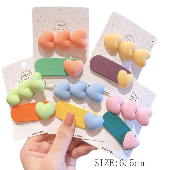 Imagen de Acrílico Pinzas de pelo Multicolor 1 Paquete