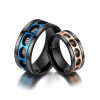 Picture of Stainless Steel Unadjustable Anti Anxiety Rings Multicolor Rotatable 1 Piece