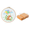 Bild von Fabric Embroidery Kit Package DIY Handmade Decoration Multicolor Animal 29cm x 29cm, 1 Set
