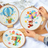 Bild von Fabric Embroidery Kit Package DIY Handmade Decoration Multicolor Animal 29cm x 29cm, 1 Set