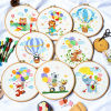 Bild von Fabric Embroidery Kit Package DIY Handmade Decoration Multicolor Animal 29cm x 29cm, 1 Set