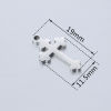 Picture of Stainless Steel Religious Charms Cross Silver Tone 1 Piece