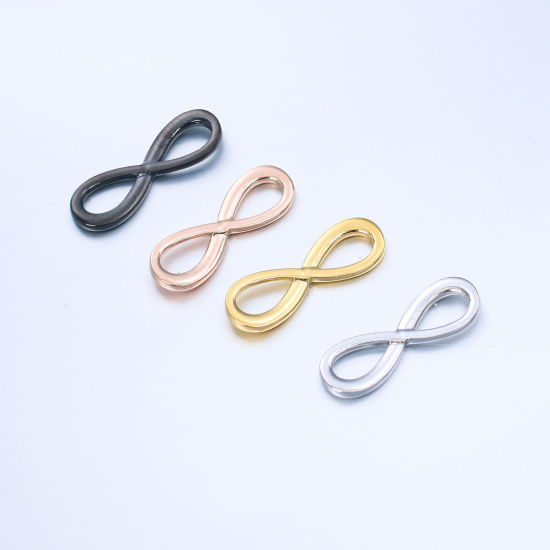 Image de Breloques en Acier Inoxydable Symbole"Infini" Multicolore 1 Pièce