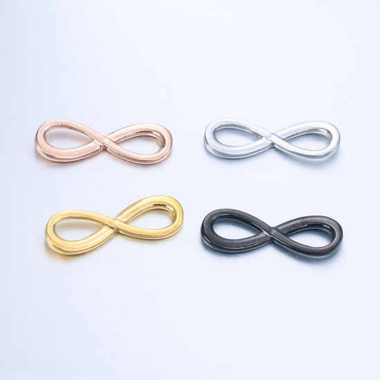Image de Breloques en Acier Inoxydable Symbole"Infini" Multicolore 1 Pièce