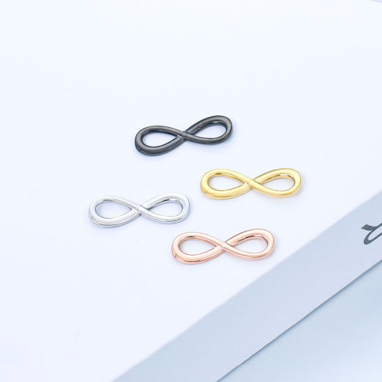 Image de Breloques en Acier Inoxydable Symbole"Infini" Multicolore 1 Pièce