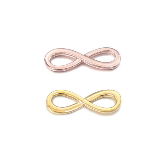 Image de Breloques en Acier Inoxydable Symbole"Infini" Multicolore 1 Pièce