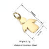 Bild von Edelstahl Märchen Kollektion Charms Engel Bunt 18mm x 11mm, 1 Stück