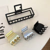 Picture of Zinc Based Alloy & Acrylic Hair Clips Claw Clamps Multicolor Geometric