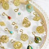 Picture of 304 Stainless Steel Religious Charms Geometric Real Gold Plated