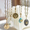 Picture of 304 Stainless Steel Religious Charms Geometric Real Gold Plated