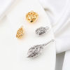 Immagine di Ottone Charms Vero Oro Placcato Filigrana 2 Pz