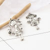 Picture of Zinc Based Alloy Pendants Girl Antique Silver Color