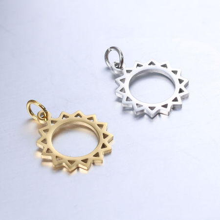 304 Acero Inoxidable Galaxia Colgantes Charms Sol Multicolor 1 Unidad