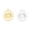 Picture of 304 Stainless Steel Galaxy Charms Round Multicolor Sun