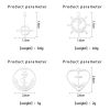 Picture of Stainless Steel Charms Rudder Silver Tone Anchor