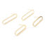 Picture of Brass Earring Accessories Real Gold Plated Oval Hollow