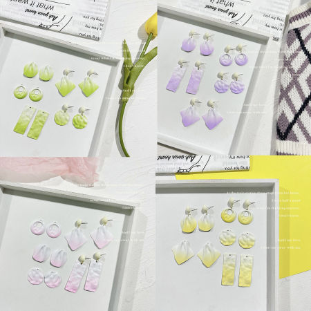 Pendentifs en Alliage de Zinc Multicolore Laqué 10 Pcs