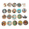 Picture of PU Leather Boho Chic Bohemia Pendants Round Disc Multicolor