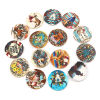 Picture of PU Leather Boho Chic Bohemia Pendants Round Disc Multicolor