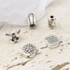 Picture of Zinc Based Alloy Spacer Beads Butterfly Animal Antique Silver Color Flower