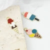 Picture of Zinc Based Alloy Charms Gold Plated Multicolor Ice cream Enamel