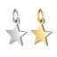 Immagine di 304 Acciaio Inossidabile Galassia Charms Stella a Cinque Punte Multicolore 2 Pz