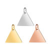 Picture of 304 Stainless Steel Geometry Series Charms Multicolor Triangle Blank Stamping Tags