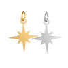 Imagen de 304 Acero Inoxidable Galaxia Colgantes Charms Multicolor Estrella 1 Unidad