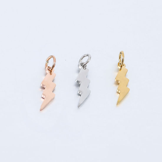 Immagine di 304 Acciaio Inossidabile Tempo Collezione Charms Lampo Multicolore 2 Pz