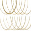 Image de Chaîne Foxtail Colliers en Acier Inoxydable Doré 50.5cm Long, 1 Pièce