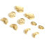 Picture of Brass Galaxy Beads Real Gold Plated Rainbow Universe Planet 5 PCs