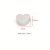 Picture of 304 Stainless Steel Valentine's Day Beads Heart Multicolor Polished