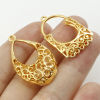 Picture of Brass Pendants Real Gold Plated Filigree 2 PCs