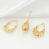 Picture of Brass Pendants Real Gold Plated Filigree 2 PCs