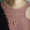 Picture of Brass Pendants Real Gold Plated Filigree 2 PCs
